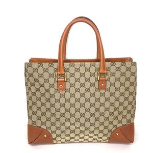 SOLD!!Authentic Gucci brown monogram canvas tote bag